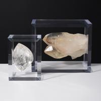 2 Natural Crystal Formations in Acrylic Display Stands - Sold for $1,792 on 11-16-2025 (Lot 557).jpg